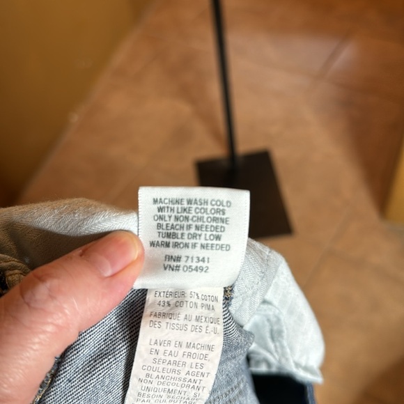 LL Bean Classic Fit Straight Leg Cropped Jeans Womens Medium Blue Wash Size 16 - Picture 6 of 6